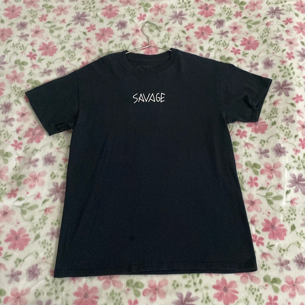 SCW, Medium, Black T Shirt, 100% Cotton